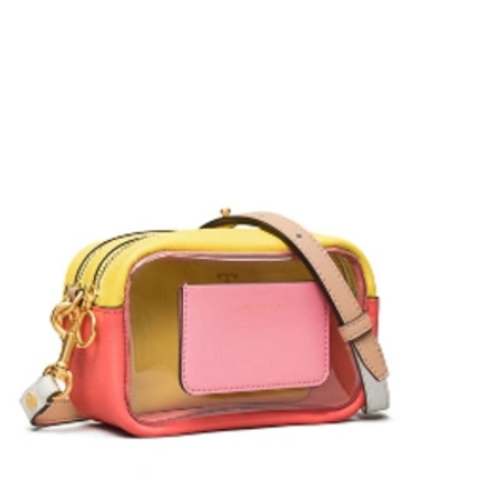 Tory Burch “Perry” multicolored clear crossbody bag